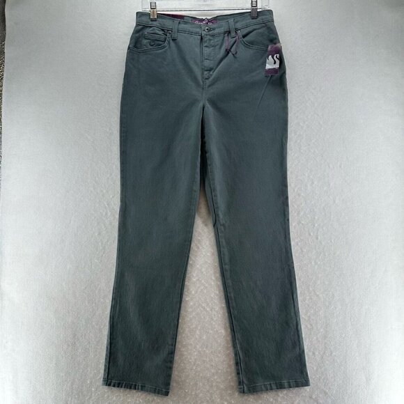 Gloria Vanderbilt Jeans Size 8 Amanda Classic Fit Tapered Stretch Denim Gray - Picture 1 of 10